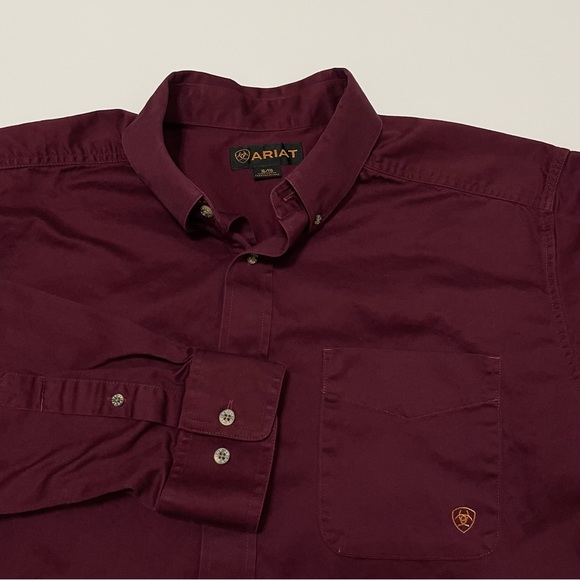 Ariat Other - Ariat Solid Twill Classic Fit Long Sleeve Button Down Shirt Size XL
